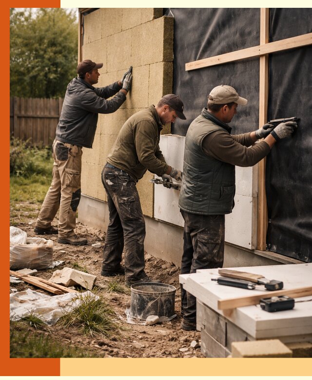 Утепление дачного дома под ключ в Новочеркасске