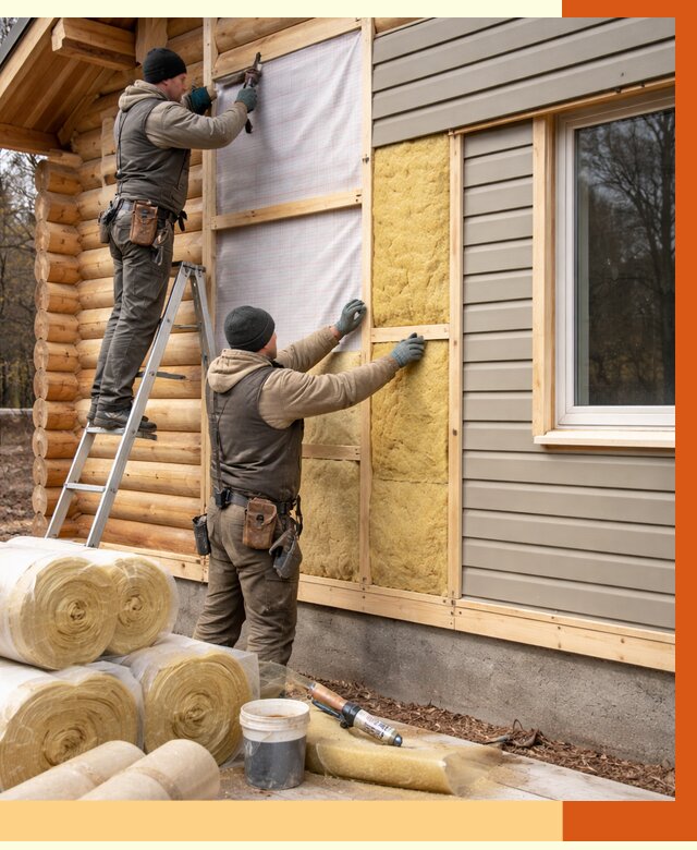 Утепление деревянного дома в Новочеркасске от 6345 руб./м2 — заказать работы | ТепломастерНвч