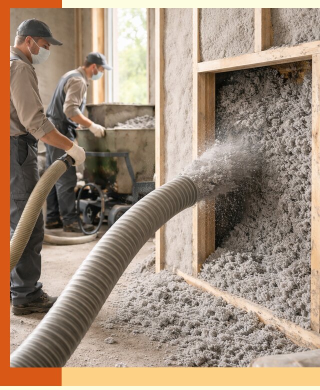 Утепление коттеджа эковатой в Новочеркасске с гарантией качества