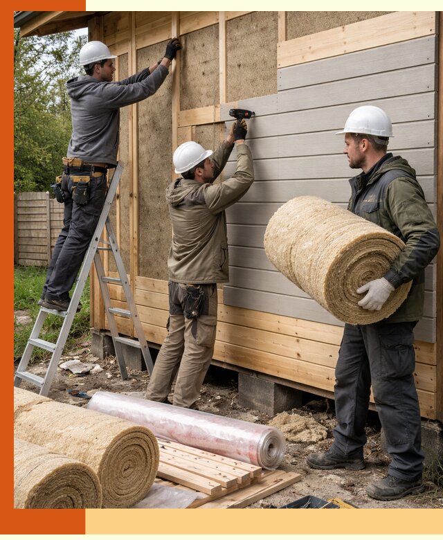 Утепление бани снаружи в Новочеркасске профессионально и надежно