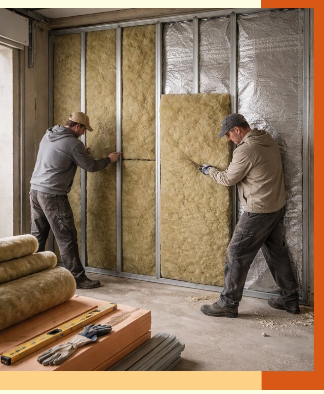 Утепление гаража изнутри в Новочеркасске от 7676 руб/м2 — работы и цена | ТепломастерНвч