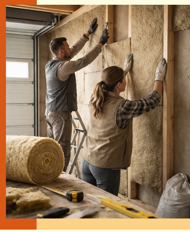 Утепление гаража изнутри в Новочеркасске: быстро и надежно