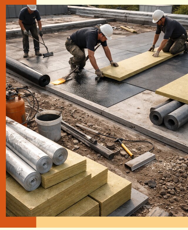 Утепление плоской крыши в Новочеркасске — надежная теплоизоляция и герметизация