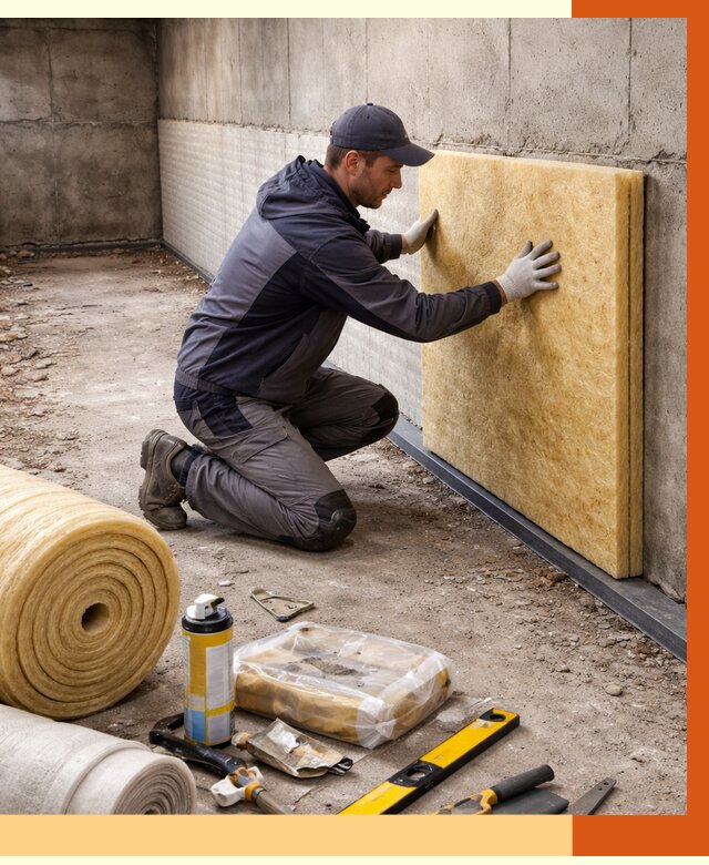 Утепление фундамента изнутри в Новочеркасске от 4298 руб./м2 — работы под ключ | ТепломастерНвч