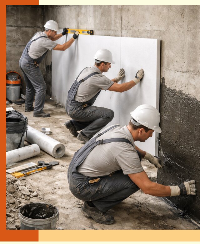 Утепление фундамента изнутри профессионально в Новочеркасске