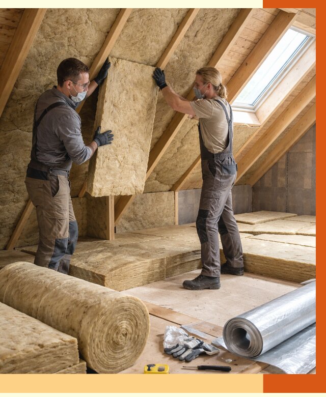 Утепление мансарды минватой в Новочеркасске от 4298 руб./м2 — монтаж и пароизоляция | ТепломастерНвч