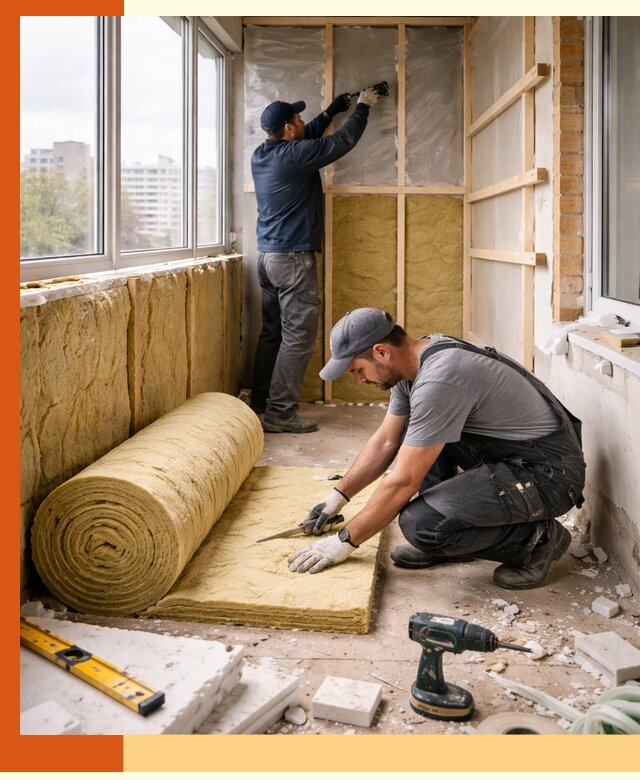 Утепление балкона под ключ в Новочеркасске качественно и быстро