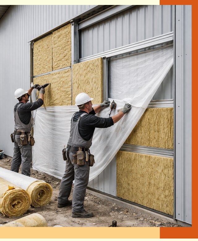 Утепление металлического склада в Новочеркасске от 4605 руб/м2 — комплексное утепление под ключ | ТепломастерНвч