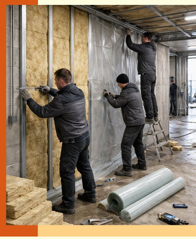 Профессиональное утепление автомойки в Новочеркасске для любого типа помещений