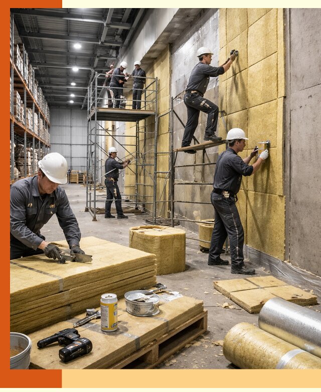 Утепление логистического центра в Новочеркасске качественно и экономично