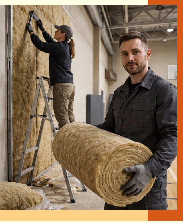 Утепление спортзала в Новочеркасске от 7676 руб/м2 — комплексное утепление под ключ | ТепломастерНвч