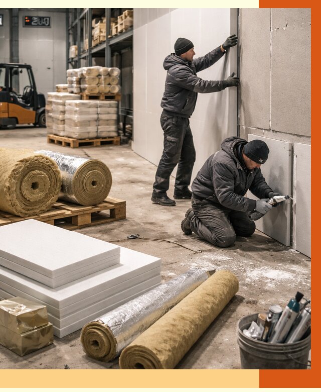 Утепление холодного склада в Новочеркасске от 8699 руб/м2 — комплексное под ключ | ТепломастерНвч