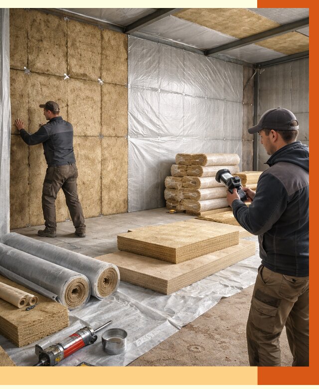 Утепление теплого склада в Новочеркасске под ключ от 11769 руб/м² | ТепломастерНвч