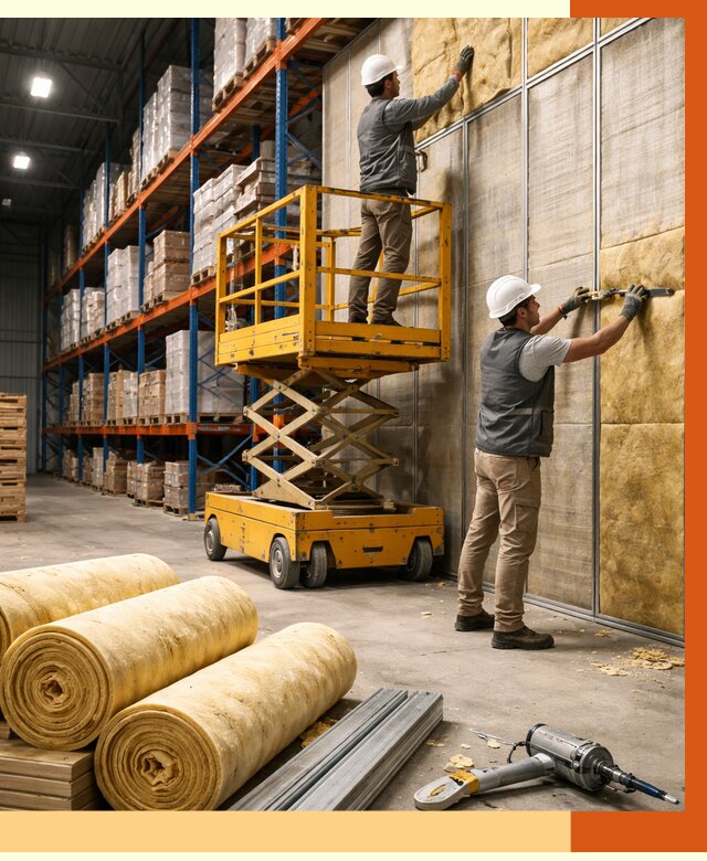 Утепление торгового склада в Новочеркасске от 3275 руб/м2 — комплексно и под ключ | ТепломастерНвч