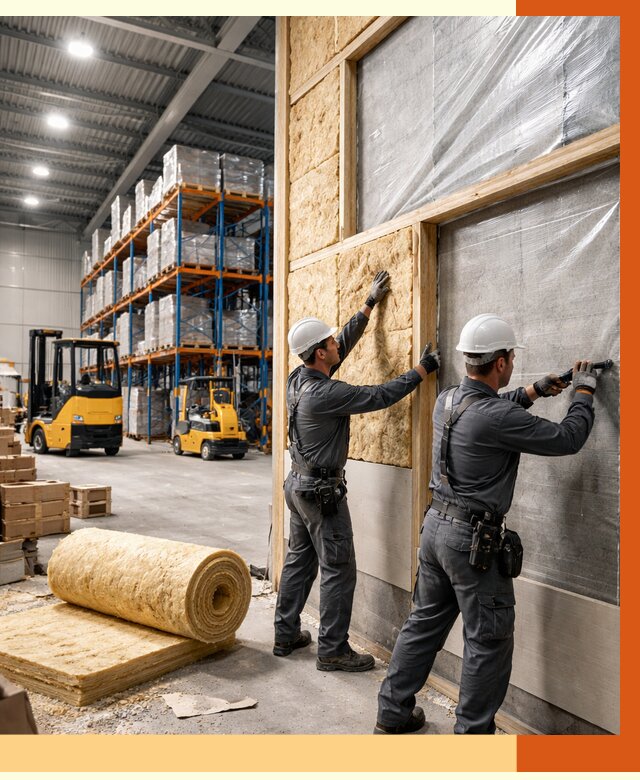 Утепление склада с техникой в Новочеркасске от 4298 руб./м2 — комплексно под ключ | ТепломастерНвч