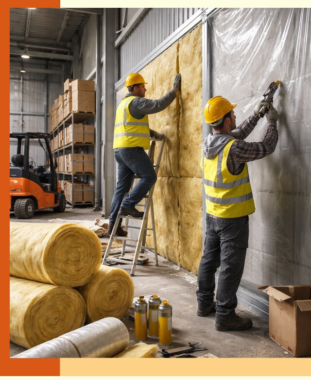 Утепление склада с техникой в Новочеркасске под ключ