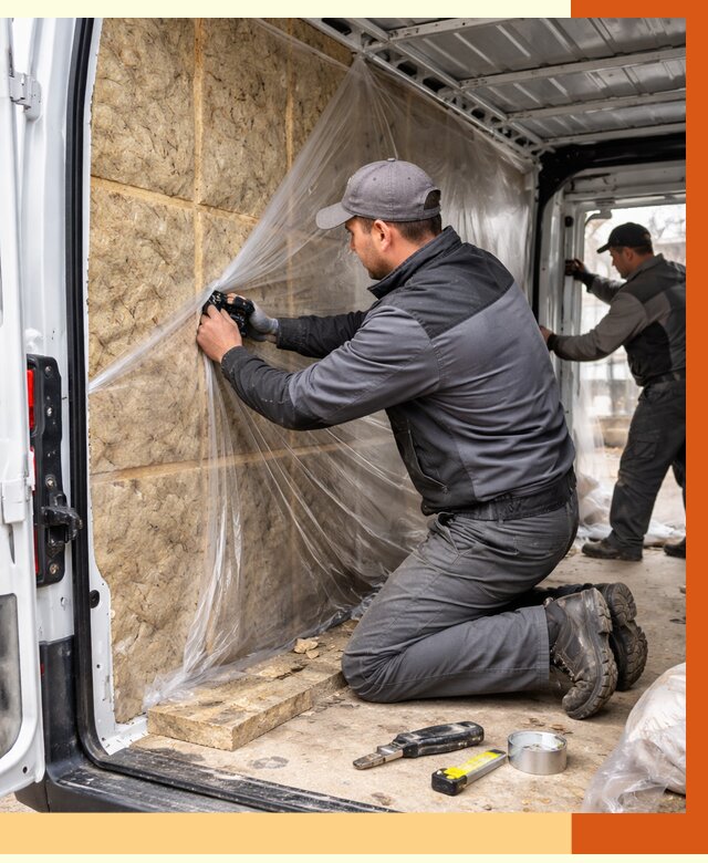 Утепление фургона в Новочеркасске от 16886 руб/м2 — утепление фургона ППУ и кузова | ТепломастерНвч