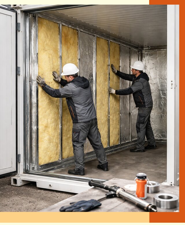 Утепление рефрижераторного контейнера в Новочеркасске от 46053 руб./м² | ТепломастерНвч