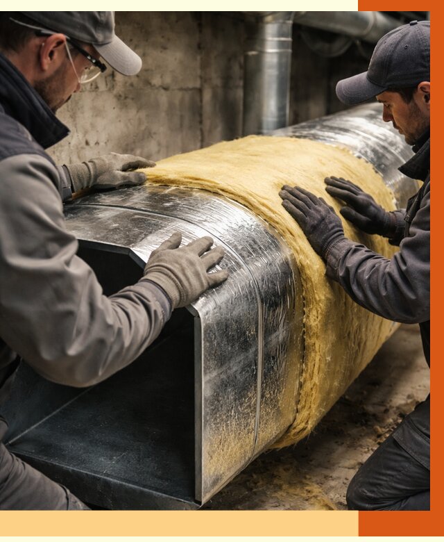 Утепление воздуховодов в Новочеркасске от 4298 руб. — теплоизоляция вентиляции | ТепломастерНвч