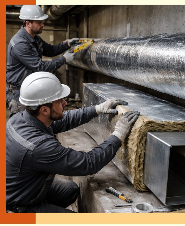 Профессиональное утепление воздуховодов и теплоизоляция в Новочеркасске