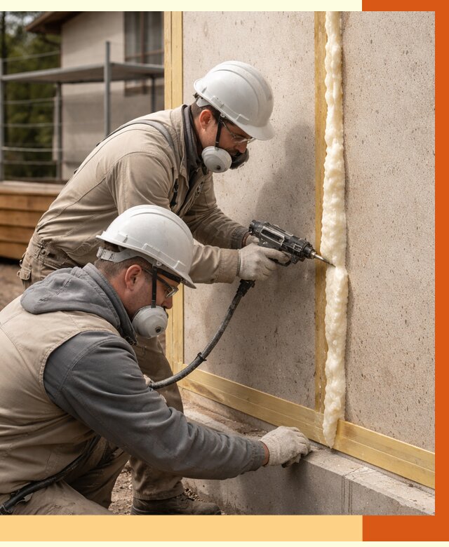 Утепление сип панелей ППУ в Новочеркасске от 4912 руб. под ключ | ТепломастерНвч