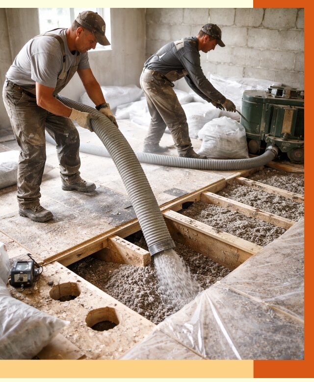 Заполнение пустот перекрытий в Новочеркасске от 4605 руб. под ключ | ТепломастерНвч