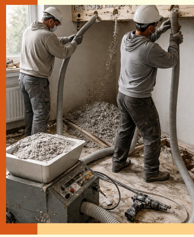 Заполнение пустот перекрытий пеной и наполнителями в Новочеркасске