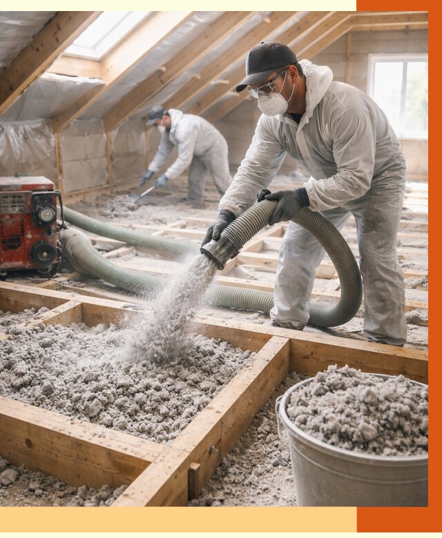 Утепление эковатой в Новочеркасске от 3019 руб./м2 — монтаж и задувка | ТепломастерНвч