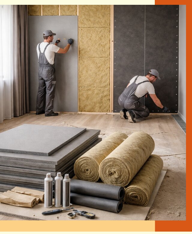 Шумоизоляция дома в Новочеркасске от 4605 руб/м2 — комплексная звукоизоляция под ключ | ТепломастерНвч