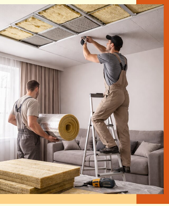 Шумоизоляция потолка в Новочеркасске от 2303 руб. под ключ | Профессионально — ТепломастерНвч