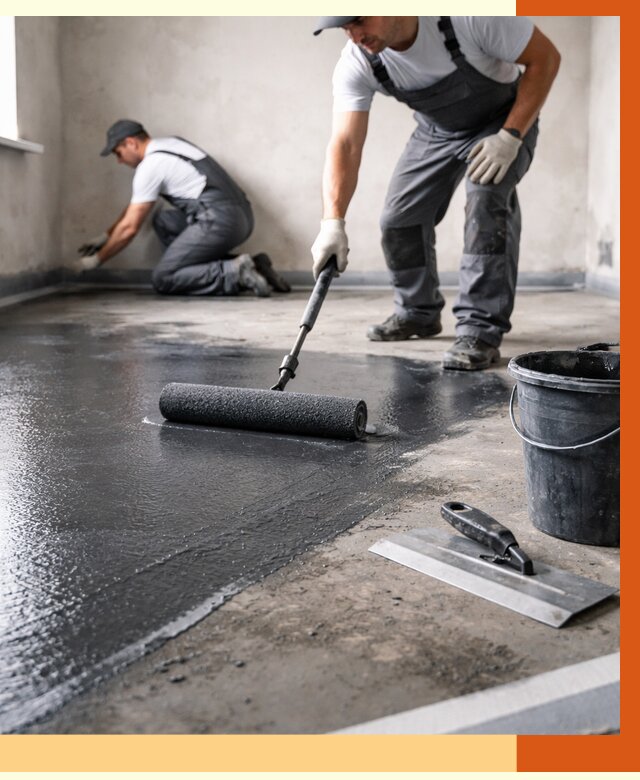 Профессиональная гидроизоляция пола в Новочеркасске от 8699 руб. под ключ | ТепломастерНвч