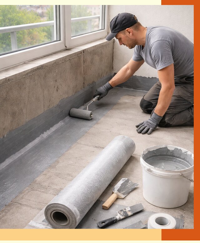 Профессиональная гидроизоляция балкона в Новочеркасске от 4298 руб. | ТепломастерНвч