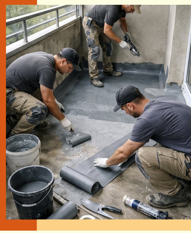 Гидроизоляция балкона в Новочеркасске: надежная защита от протечек