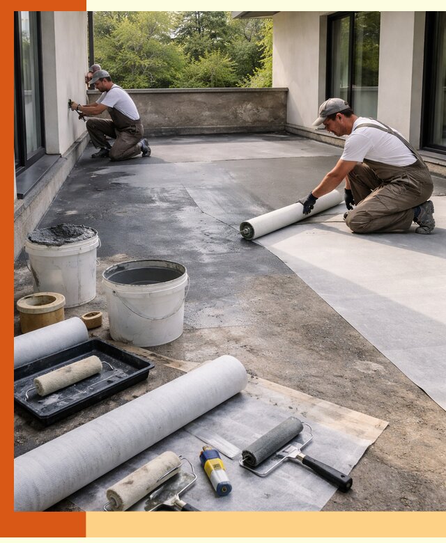 Гидроизоляция террасы в Новочеркасске — надежная защита от влаги и протечек