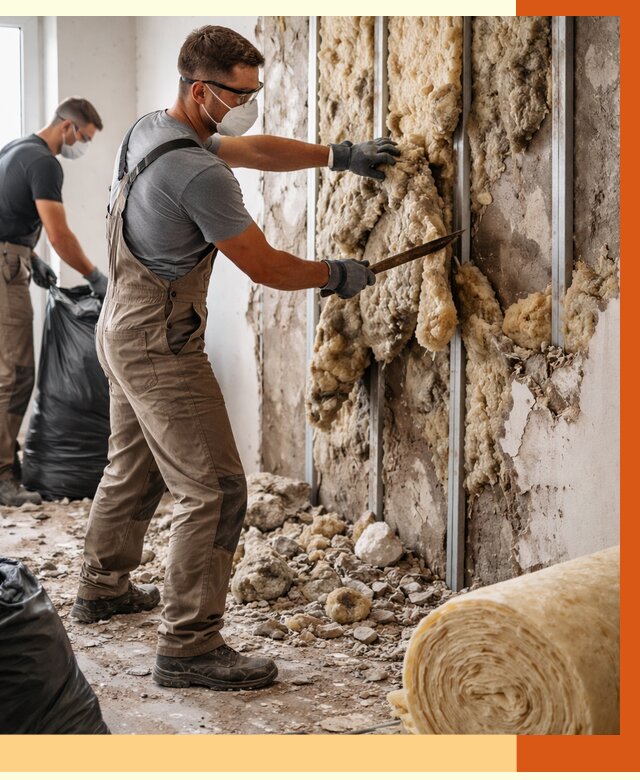 Демонтаж старого утеплителя в Новочеркасске от 3582 руб. — работы под ключ | ТепломастерНвч