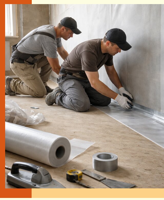 Монтаж пароизоляции для дома и помещений в Новочеркасске