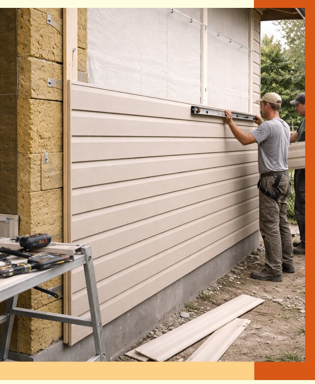 Монтаж сайдинга после утепления в Новочеркасске от 1893 руб. — обшивка и облицовка | ТепломастерНвч